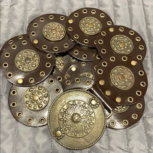 Brown & Gold Western Belt